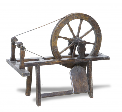 Rueca de madera.España, S. XIX.