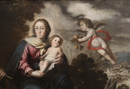 ANTONIO DEL CASTILLO (Córdoba, 1616-1668)Huida a Egipto y