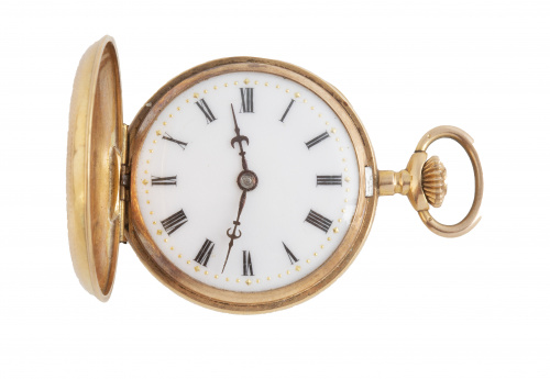 Reloj saboneta de señora pp. S. XX en oro de 18K