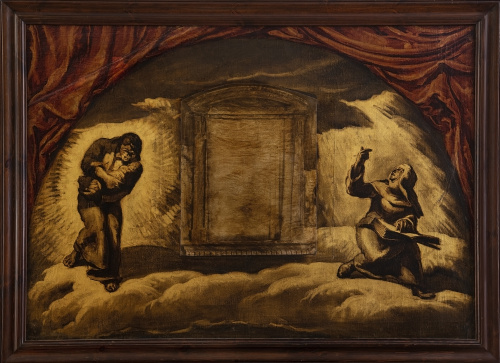 JOSÉ MARÍA SERT (Barcelona, 1874-1945) San Antonio y Sant