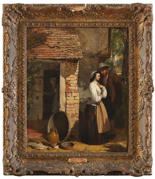 MARCUS CLAYTON STONE (Inglaterra, 1840-1921)El cortejo