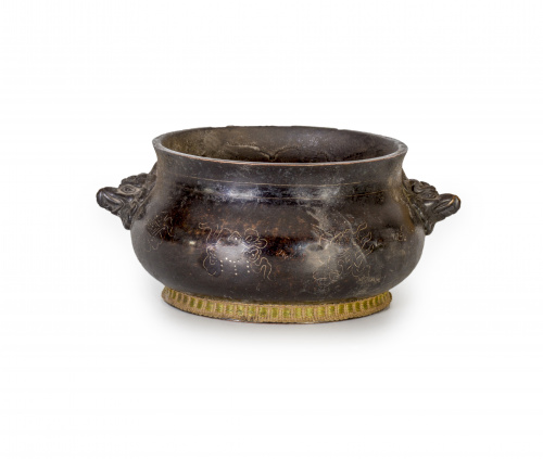 Incensario en bronceChina, S. XIX