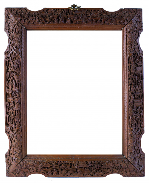 Pareja de marcos tallados en madera de sádaloS. XIX