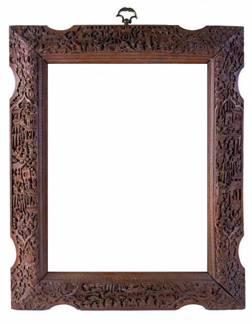 Pareja de marcos tallados en madera de sádaloS. XIX