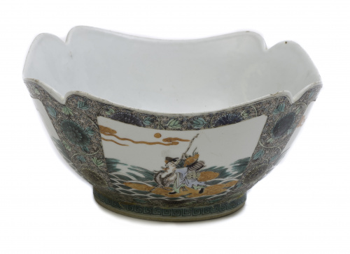 Bowl de perfil irregular en porcelana compañía de indias fa