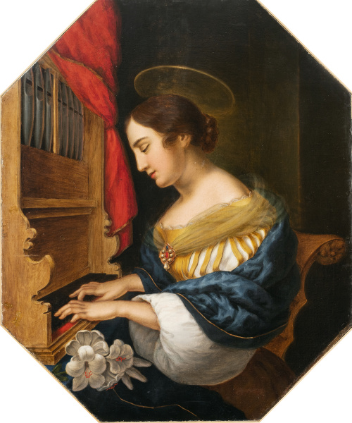 ESCUELA ESPAÑOLA, SIGLO H. 1800Santa Cecilia