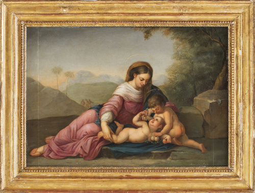 AUGUSTO MANUEL DE QUESADA (Sevilla, 1824- 1891)Virgen con