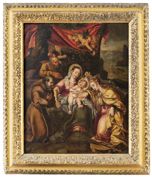 ESCUELA FLAMENCA, SIGLO XVIDesposorios de Santa Catalina 