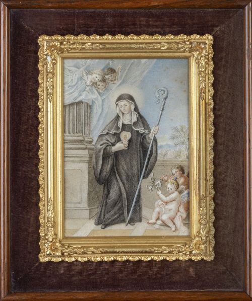 ESCUELA ESPAÑOLA, SIGLO XIXSanta Gertrudis