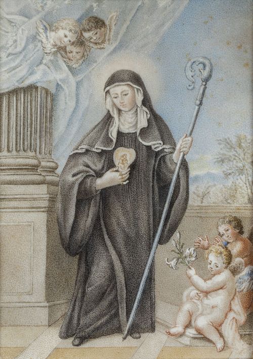 ESCUELA ESPAÑOLA, SIGLO XIXSanta Gertrudis