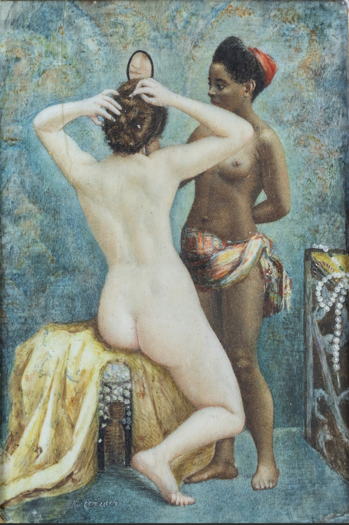 ESCUELA CENTROEUROPEA, SIGLO XIX"La toilette"