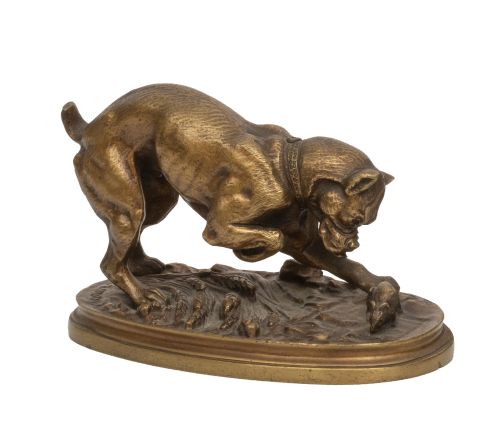 Henri Emile Adrien Trodoux (Francia, 1815 - 1881)."Perro 