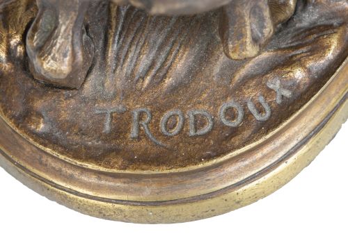 Henri Emile Adrien Trodoux (Francia, 1815 - 1881)."Perro 