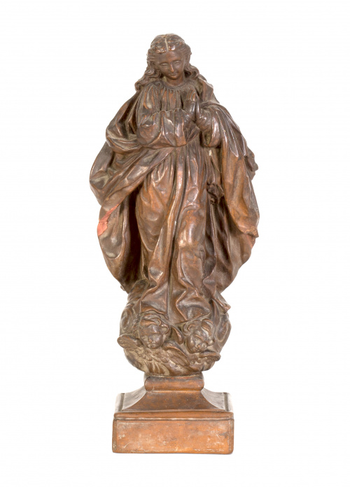 “Inmaculada”Barro cocido.Escuela andaluza, h. 1700 