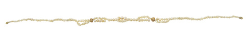 Conjunto de dos collares de niño de perlas de aljófar S. XV