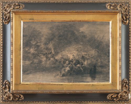 EUGENIO LUCAS VELÁZQUEZ (Madrid, 1817-1870)Mancha, paisaj