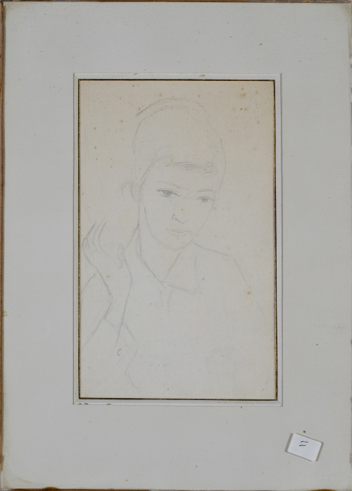 ATRIBUIDO A MARIE LAURENCIN (París, 1883 - 1956)Femme