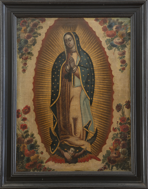 JOSEPH DESLABBES (Escuela mexicana, siglo XVIII) Virgen d