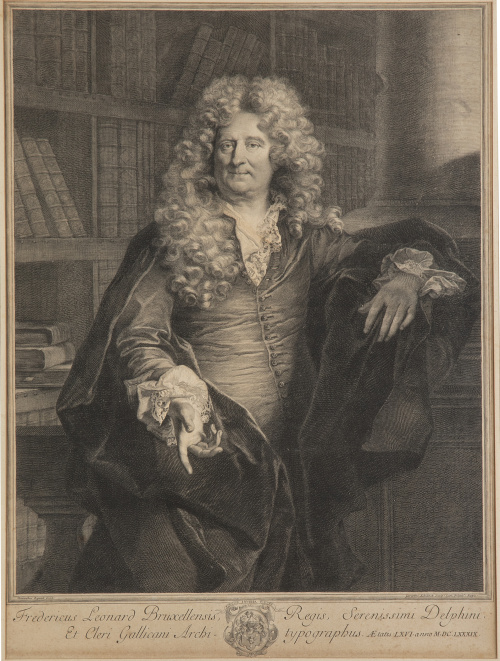 HYACINTE RIGAUD (1659-1743) GERARD EDELINCK  (1640-1707)R
