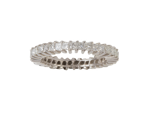 Alianza completa de brillantes talla princesa