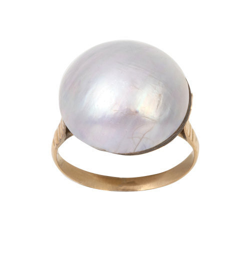 Sortija de perla mabe