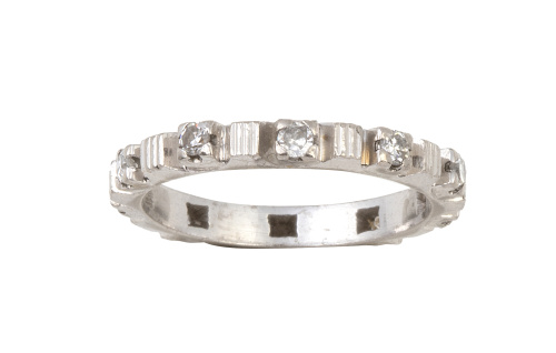 Alianza completa con diez brillantes 