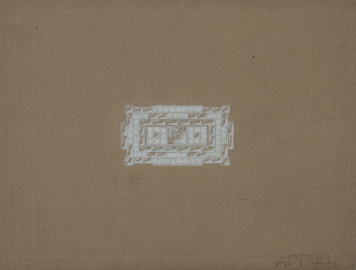 Lote de dos gouaches con diseños de joyas