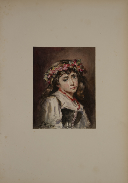 Álbum de acuarelas dedicadas a su A. R. la Infanta Doña Paz