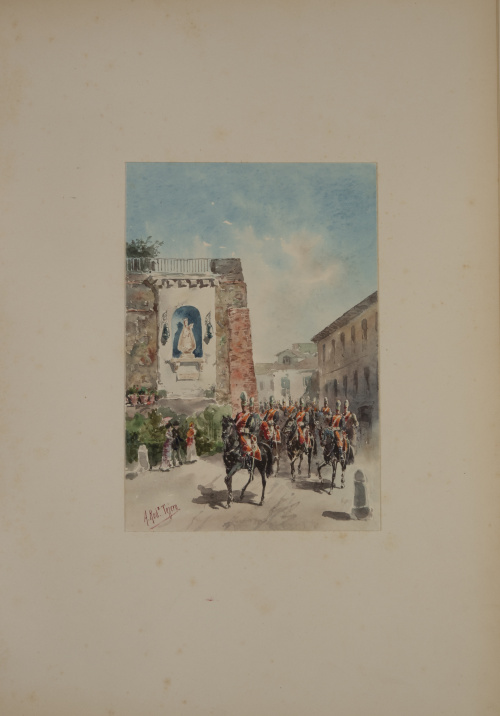 Álbum de acuarelas dedicadas a su A. R. la Infanta Doña Paz