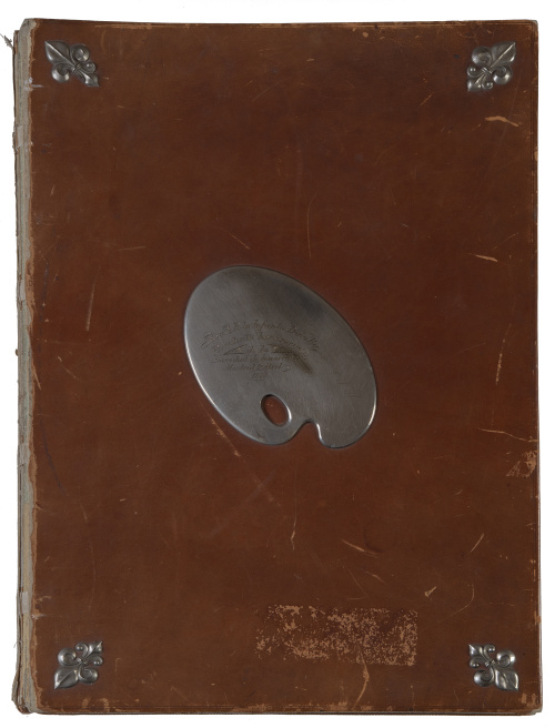 Álbum de acuarelas dedicadas a su A. R. la Infanta Doña Paz