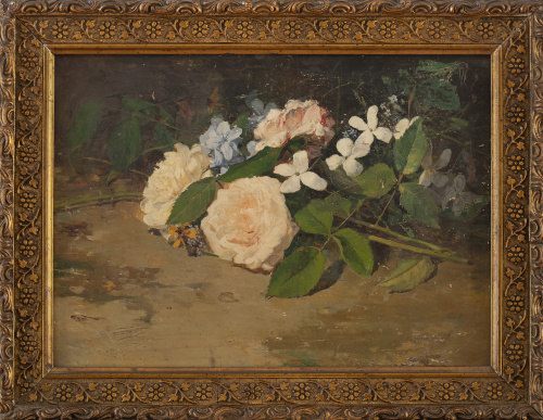 MARIANO BARBASÁN (Zaragoza, 1864-1924)Flores en el camino