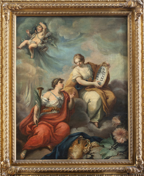 ESCUELA FRANCESA O ITALIANA, SIGLO XVIIIAlegoría a la arq