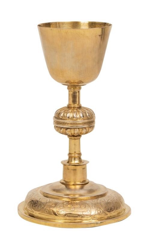 Cáliz de plata sobre dorada.España, finales del S. XVI - 