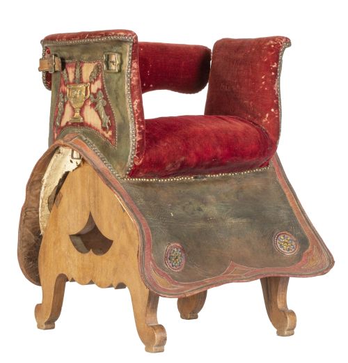 Silla de Novia de montar fernandina en piel tachonada, terc