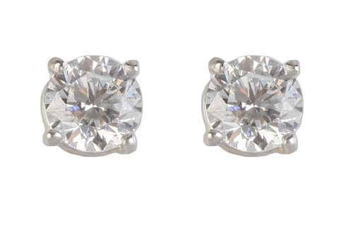 Pendientes dormilonas de brillantes de 0,50 ct cada uno