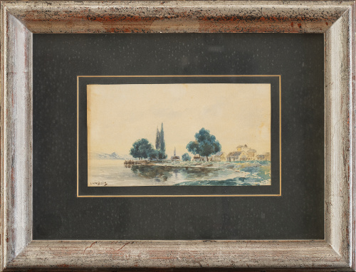 JULES ERNEST MARTIN-CHABLISPaisaje fluvial