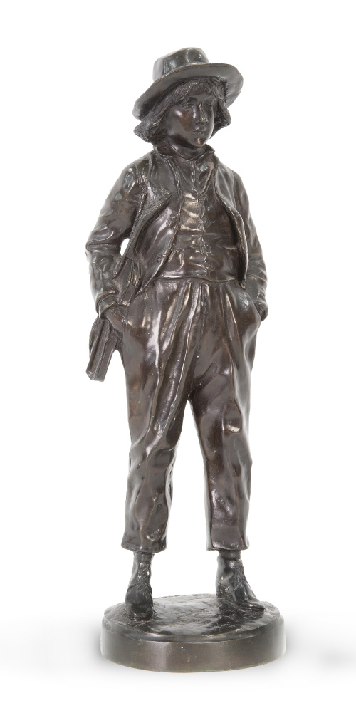 Siguiendo a Jean Garnier (1853 - c. 1910).Violinista.Fi