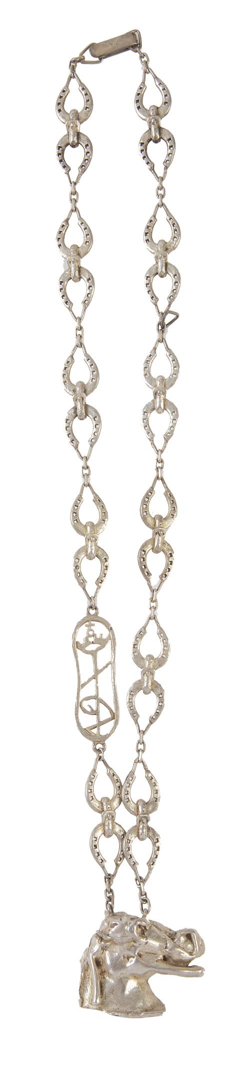 Conjunto de pendientes y colgante DALI con cabezas de cabal