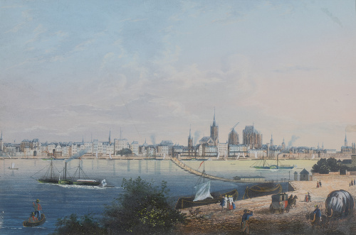 ESCUELA ALEMANA, SIGLO XIXVista de general de Colonia sob