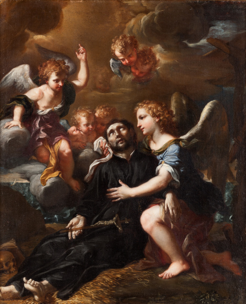 LUDOVICO MAZZANTI (Roma, 1686- 1775 Orvieto).Muerte de San
