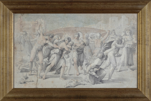 ESCUELA ESPAÑOLA O ITALIANA, SIGLO XVIIILa matanza de los