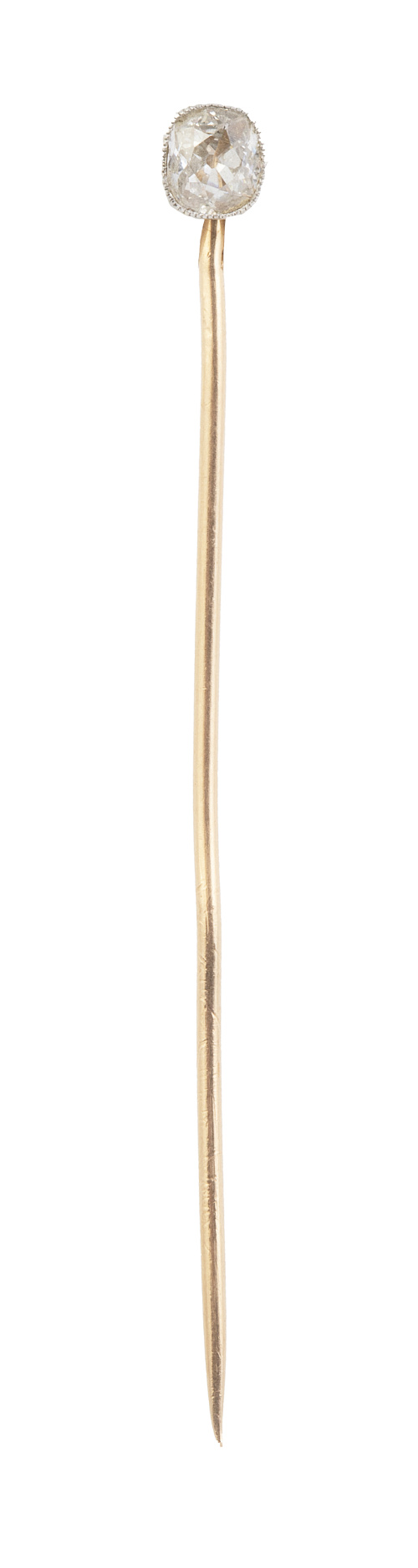 Broche-alfiler de pp. S. XX con brillante central de 0,50 c