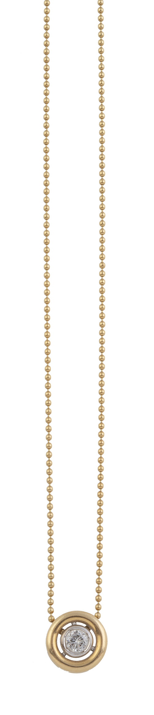 Conjunto de pendientes y colgante con solitarios de chatone