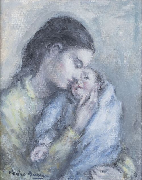 PEDRO BUENO (Villa del Río, 1910 - Madrid, 1993)Maternidad