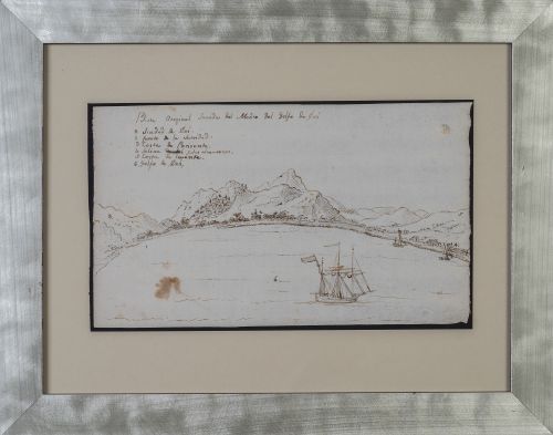 ESCUELA ESPAÑOLA H. 1700Vista original sacada del medio d