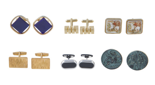 Lote de 34 pares de gemelos vintage años 70 en plata rodina