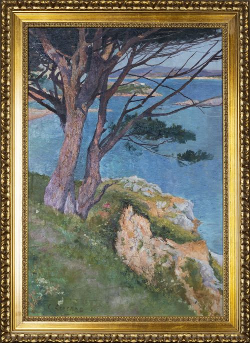 CARLOS LEZCANO FERNÁNDEZ  (Madrid, 1871-1929)Paisaje de M