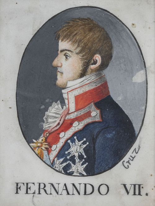 CRUZ (Escuela española, primera mitad del siglo XIX)Retra