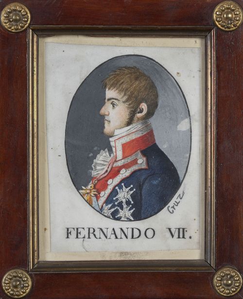 CRUZ (Escuela española, primera mitad del siglo XIX)Retra