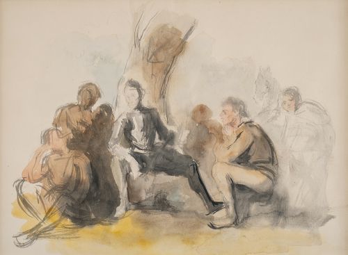 EUGENIO LUCAS VELÁZQUEZ (Madrid, 1817-1870)“Don Quijote c